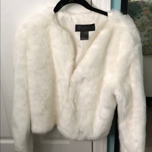 kardashian kollection faux fur coat